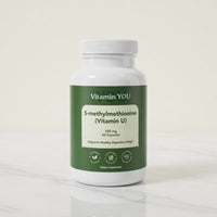 Vitamin U S-methylmethionine 500 mg supplement bottle