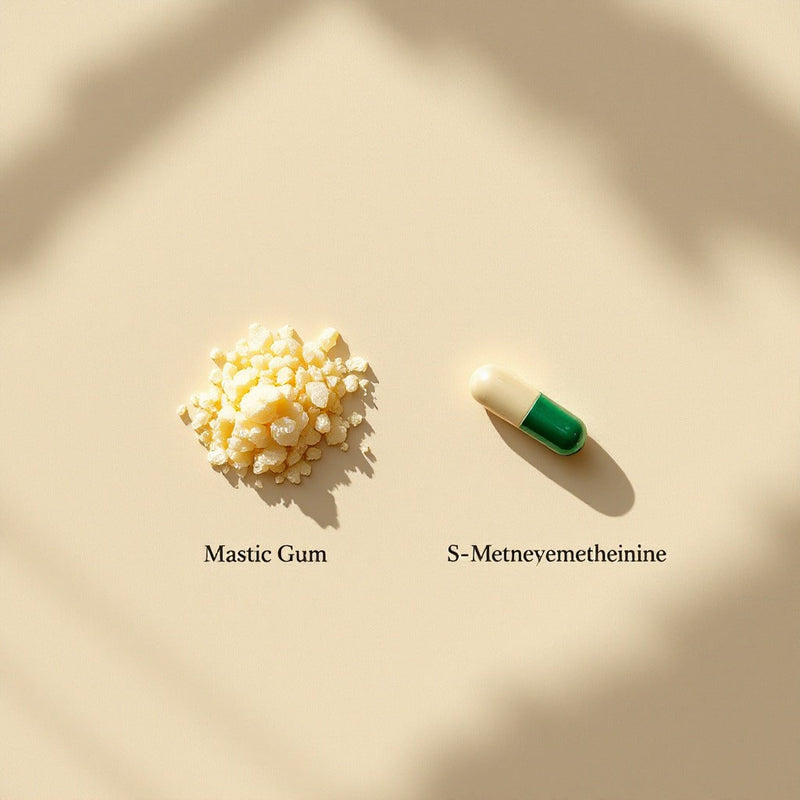 S-methylmethionine vs mastic gum: how they differ and who needs which