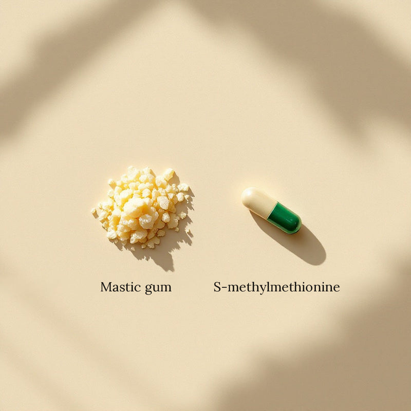 S-methylmethionine vs mastic gum: how they differ and who needs which
