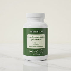 Vitamin U S-methylmethionine 500 mg supplement bottle